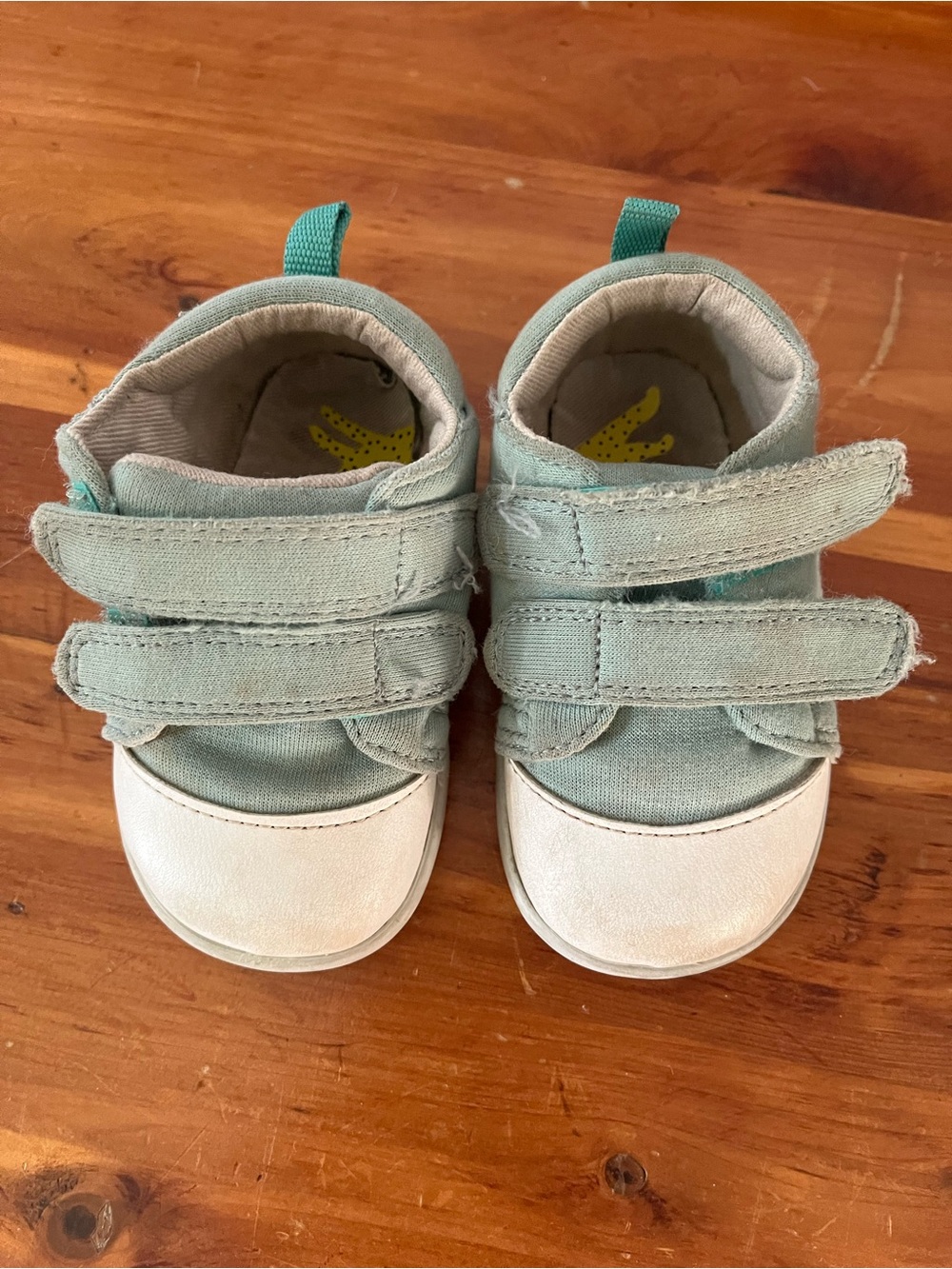 Ten Little Turquoise Canvas Sneakers 5.5